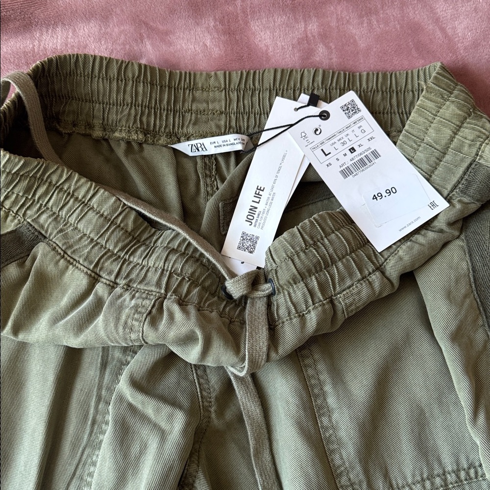 Zara Olive Green Pants - Picture 4 of 5